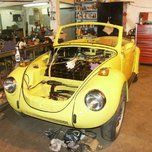 Yellow and black car