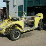 Yellow and black car