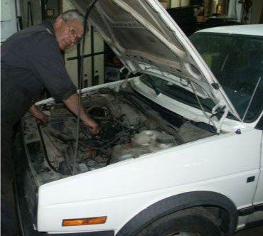 Technician at work