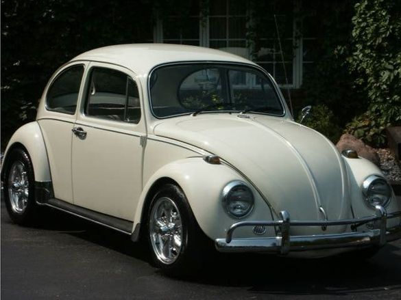 A Volkswagen in the shop
